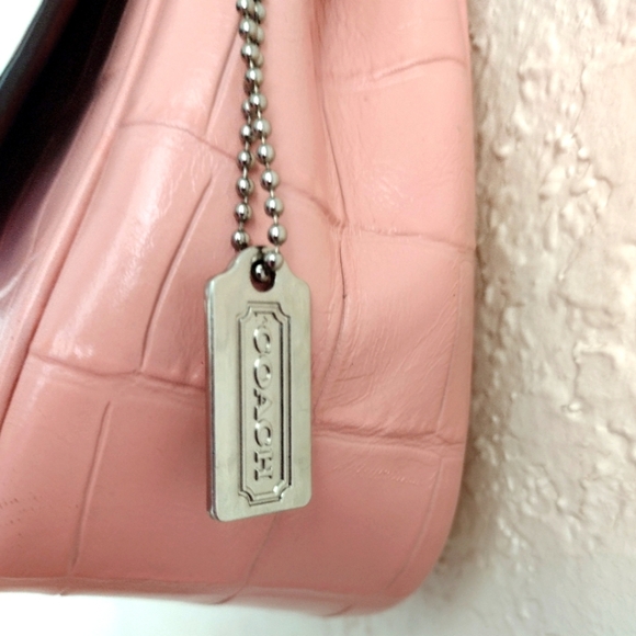 Coach Cassidy Pink Croc Crossbody Bag F38081 - Picture 6 of 17